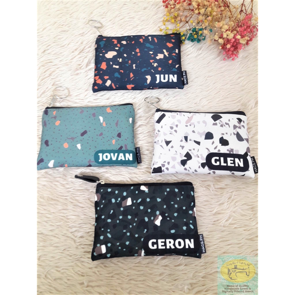 Personalized Canvas Wallets For Boys Coin Purses For Men With Zipper ...