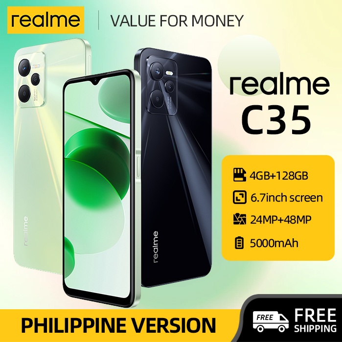 Realme c35 Cellphone original big sale 6.7inch android gaming phone cheap mobile smart phone COD