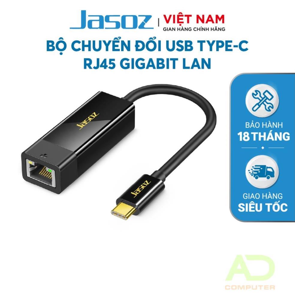 Usb Type C To Rj45 Gigabit Lan Jasoz F107 Network Adapter Genuine Product Shopee Philippines