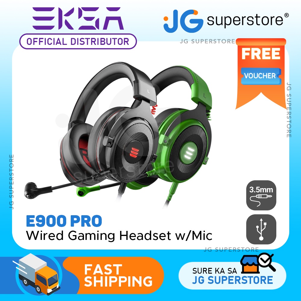 Eksa E900 Pro Virtual 7 1 Surround Sound Gaming Headset Led Usb 3 5mm