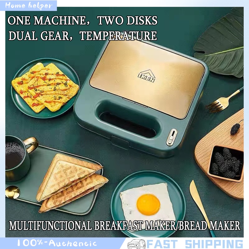 sandwich maker multifunctional breakfast maker bread toaster/nonstick