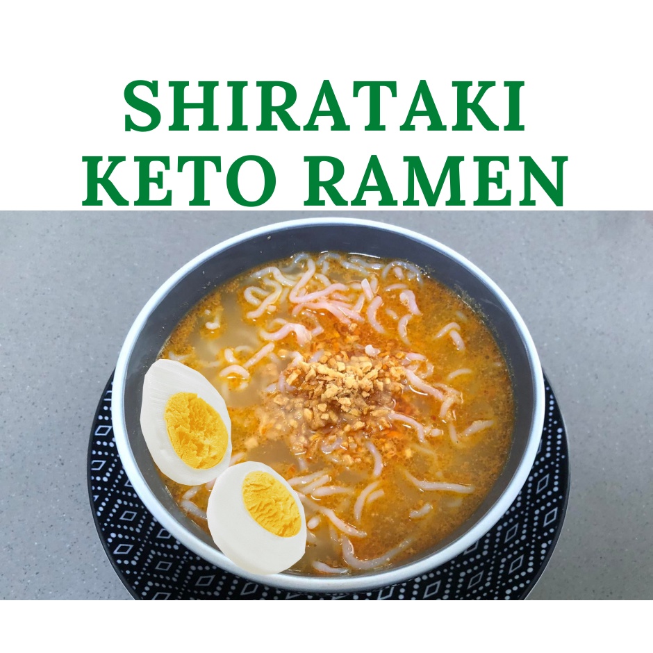 Shirataki Keto Ramen Noodles Soup with flavorings for ramen KETO Sugar free Shiretaki Shopee