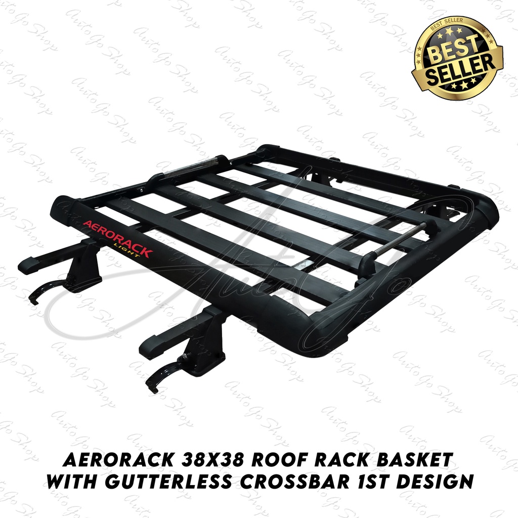 AERORACK Roof Basket Roof Rack 38x38 with Gutterless Crossbar 1st