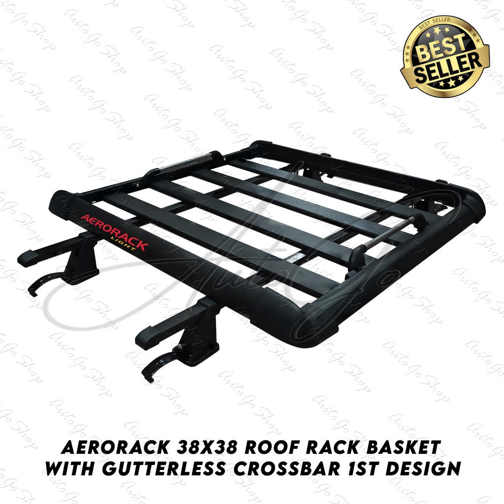 AERORACK Roof Basket Roof Rack 38x38 With Gutterless Crossbar 1st ...