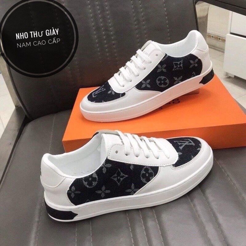 Super Quality Black Patched Men'S louis vuitton Shoes, LaceUp Men'S