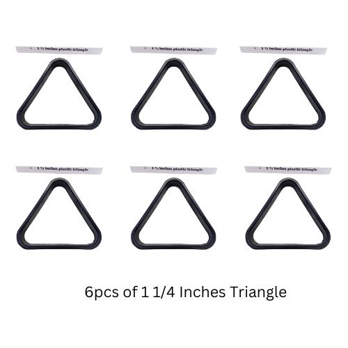 6 pcs. 1 1/4inches PLASTIC TRIANGLE RACK FOR BILLIARD BALL/TRIANGLE ...