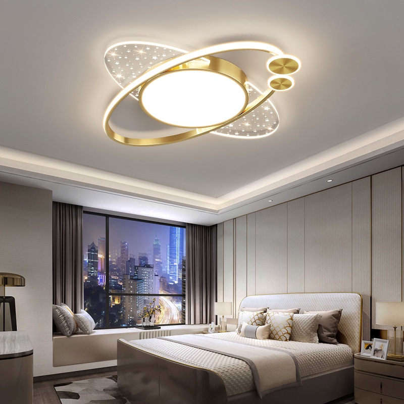 LED Light Tricolor Dimming With Remote Control Ceiling Light Bedroom ...