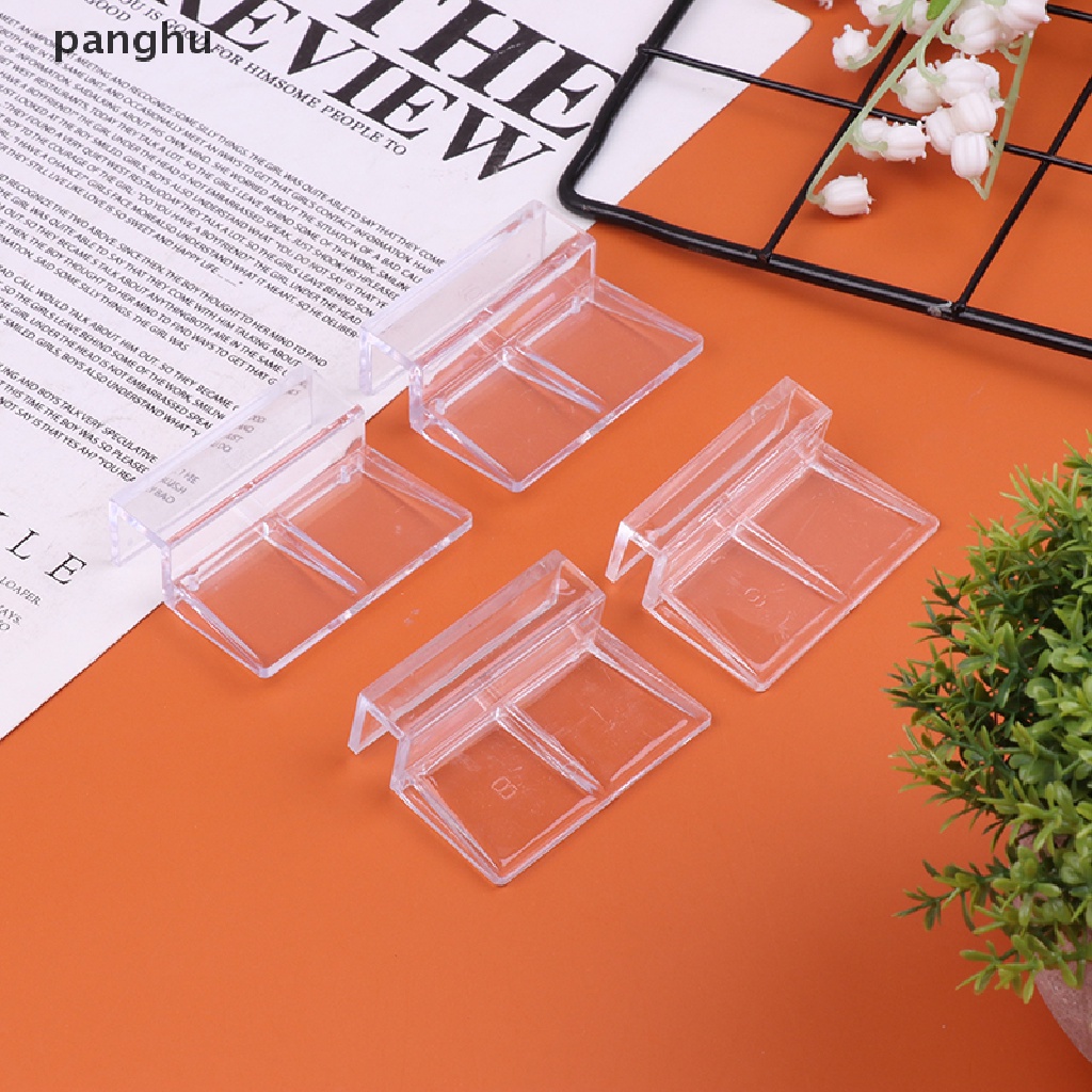 [new] 4Pcs 6/8/10/12mm Fish Acrylic Clips Aquarium Glass Cover Clip Support Holders Clamp for