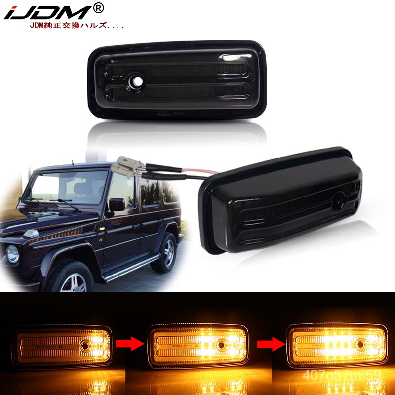 JDM Dynamic Ambe LED Side Marker For MercedesBenz GClass W463 W461