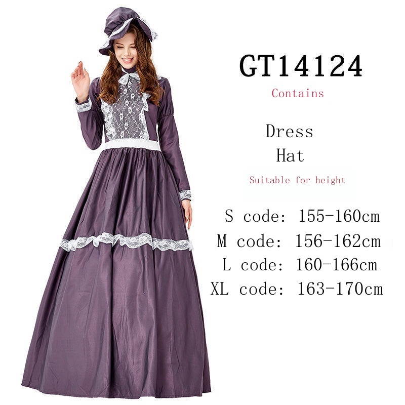 Adult European court costumes Noble queens Film and television costumes