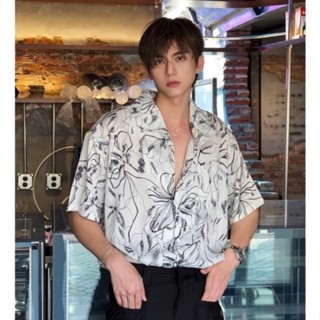 Fashion Men's Loose Shirt Coconut Short Sleeve Shirt Casual-White @ Best  Price Online