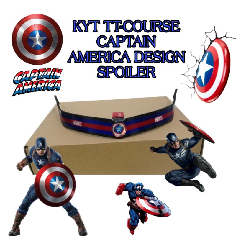 KYT TT COURSE SPOILER CAPTAIN AMERICA Shopee Philippines