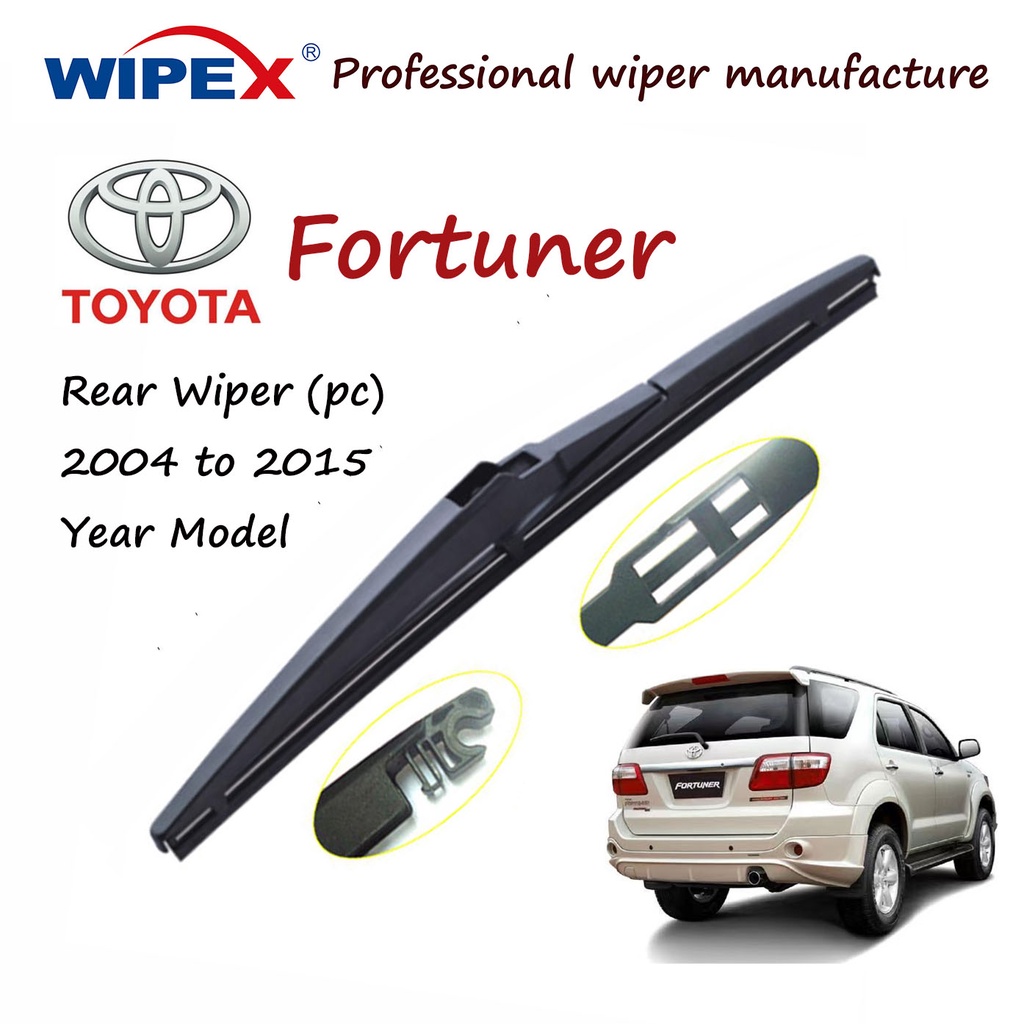 (Original Quality) Toyota Fortuner 12A Rear Wiper Blade for 2004 to
