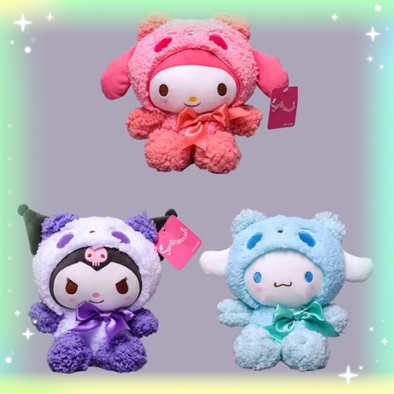 Kuromi's New Japanese Panda Kuromi Plush Toy Melody Yugui Dog Doll ...