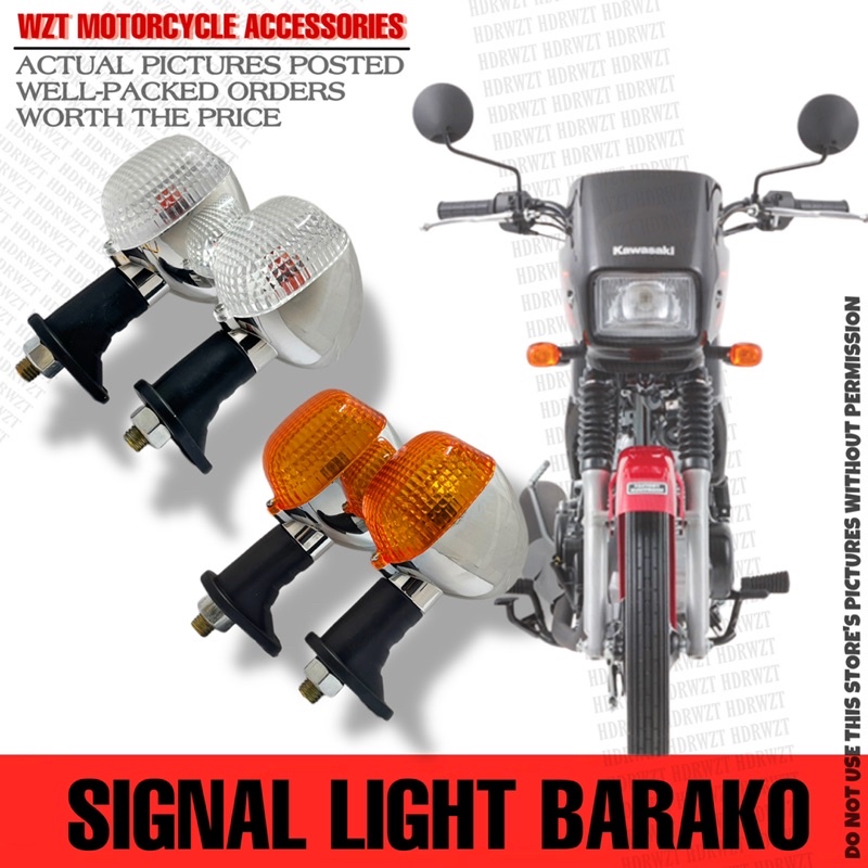 2PCS KAWASAKI BARAKO & BC175 TURNING SIGNAL LIGHT / WINKER LAMP ...
