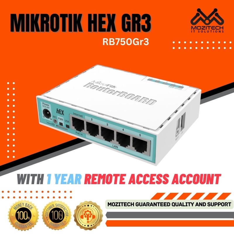 Mikrotik HEX GR3 with Hotspot configuration (slighty used) | Shopee ...