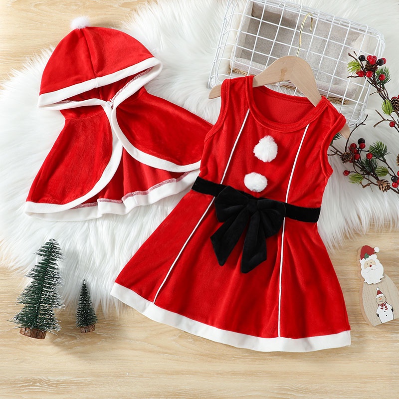 Santa claus costume store for baby girl