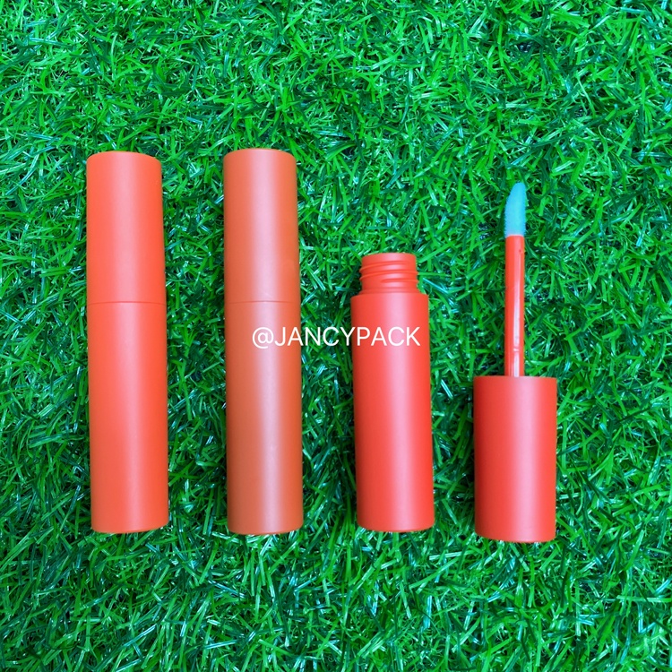 3ml full red orange Custom Lip Gloss Tubes Round Lipgloss Tubes empty Lip Balm Container lip