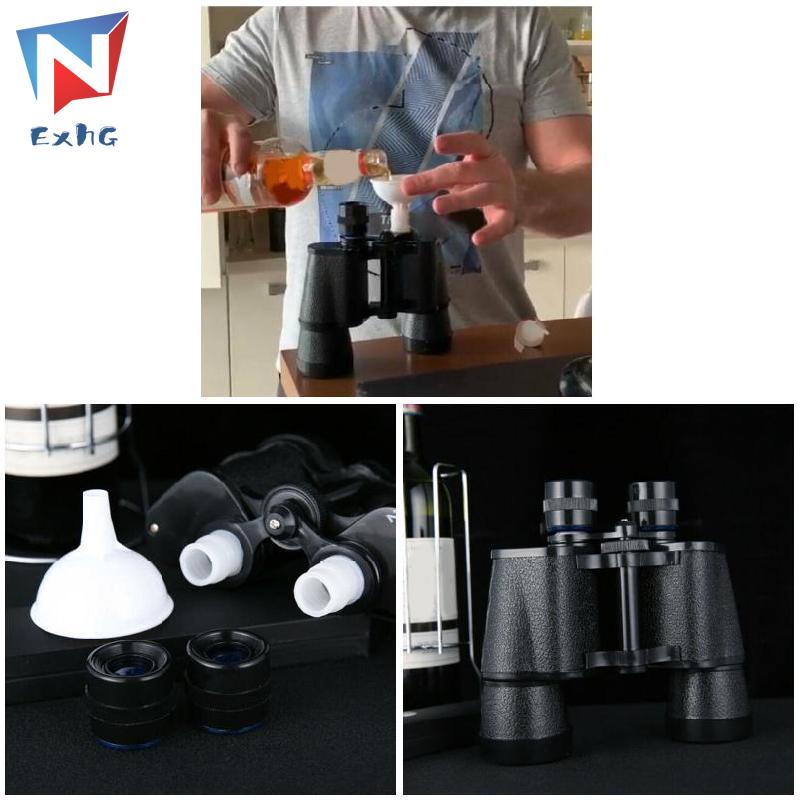 Binocular Shape Water Bottle Drink Flask Two Sided Holds Secret Liquor Gag For Water Wine