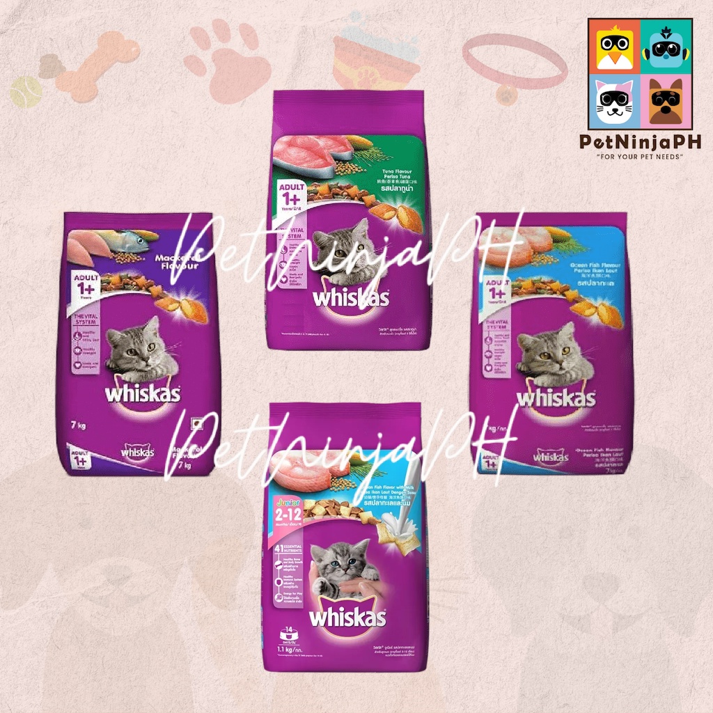 Whiskas Kitten & Adult Dry Food 7kg Shopee Philippines