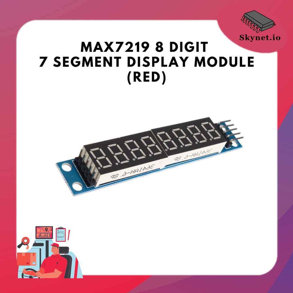 Max7219 8 Digit 7 Segment Display Module Red Shopee Philippines 3870