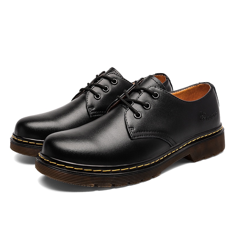 Dr martens low cut black best sale