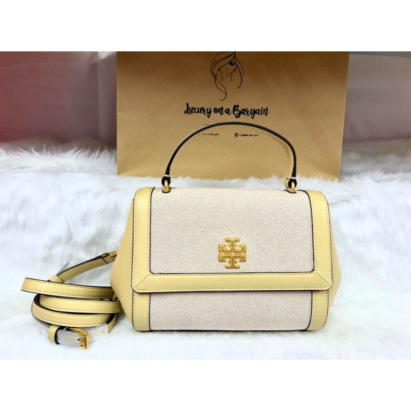 Tory Burch Juliette Canvas Top Handle Satchel Shopee Philippines