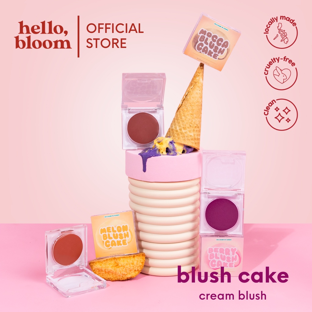Hello Bloom x Filipinta Beauty Blush Cake [longlasting stain, cream