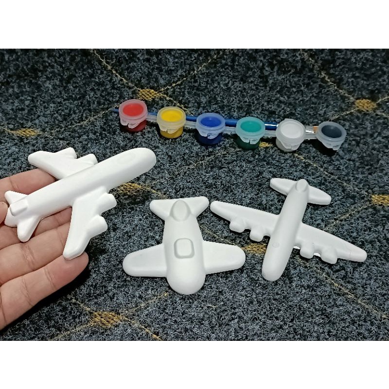 Paint Your Own Airplane Plaster Figures Painting Kit Shopee Philippines