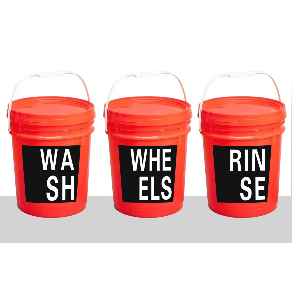 Detailing bucket car wash buckets with dirt trap 20 LITERS Shopee