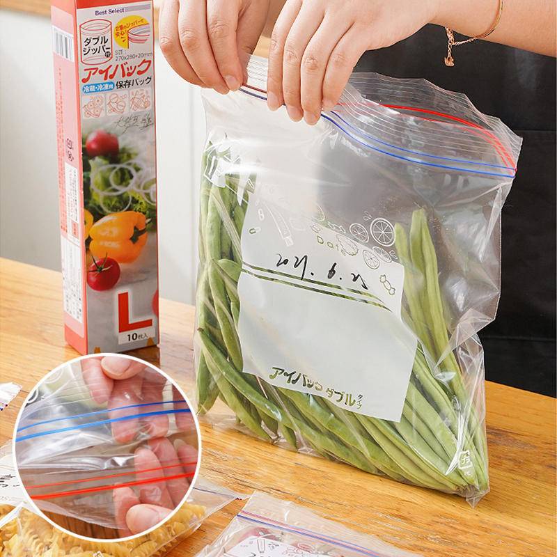 Sealed Bag Reusable Pouch Food Storage Bags Refrigerator Leakproof ...