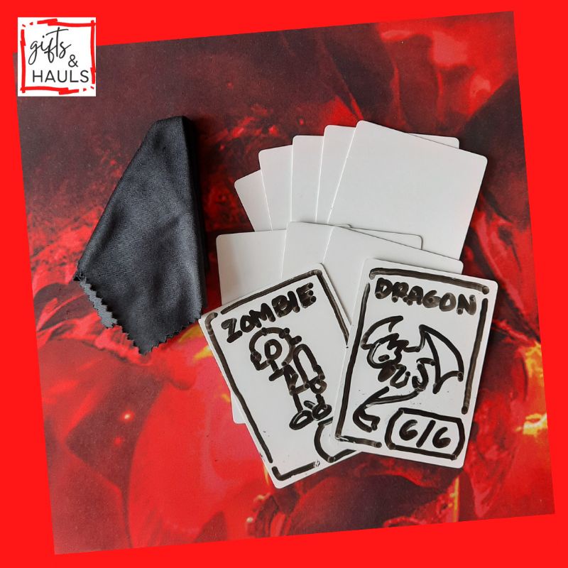 Dry Erase Cards MTG Tokens (10pcs) with wiping cloth Shopee Philippines