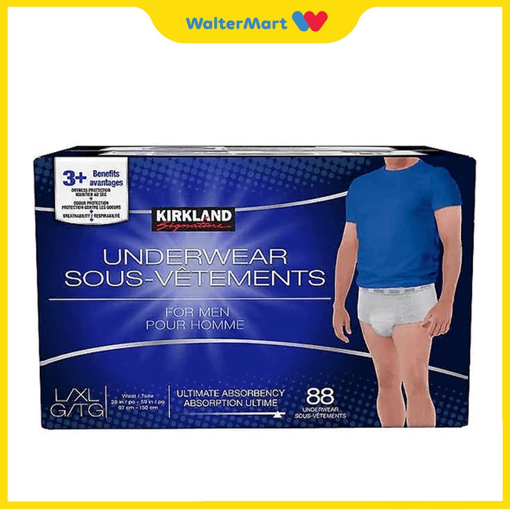 KIRKLAND SIGNATURE 100 Authentic Mens Underwear Adult Diaper Large/XL