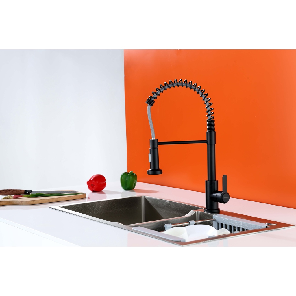 COOPER.PH German faucet stainless hot and cold water rotary pull 360 ...