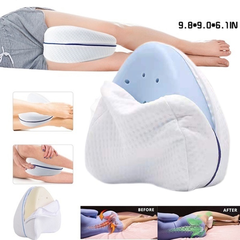 Memory Cotton Leg Pillow Cushion Leg Pad Sleeping Orthopedic Sciatica Back  Hip Joint Pain Relief Thigh Home Memory Foam
