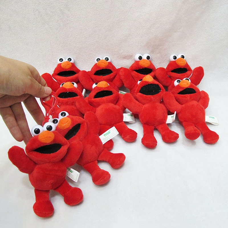 Street Elmo Sesame 4" Plush Doll Dolls Toy Red Soft Stuffed Toys Gift