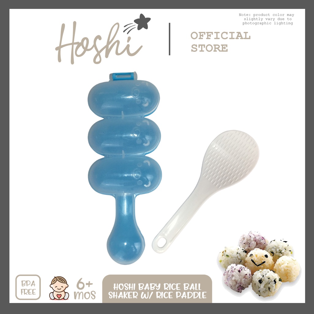 Hoshi Baby Rice Ball Maker with Mini Rice Paddle for Sushi, Bento Baby ...