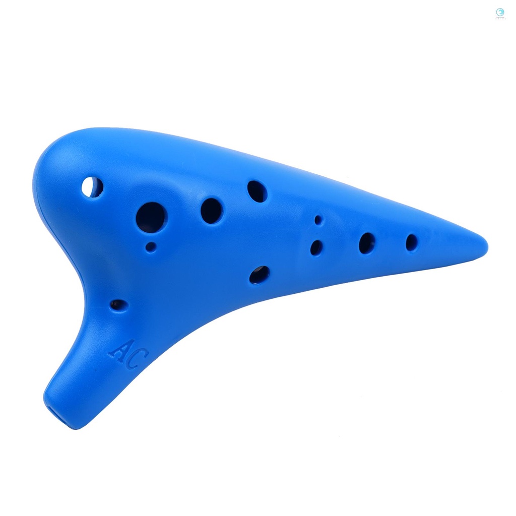 TPT 12 Holes Plastic Ocarina Flute Alto C Musical Instrument with Music