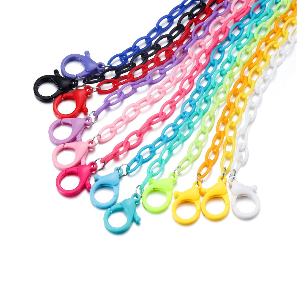 【ps236】1 pc 50cm Colored Acrylic Rope Chain Plastic Glasses Chain For ...