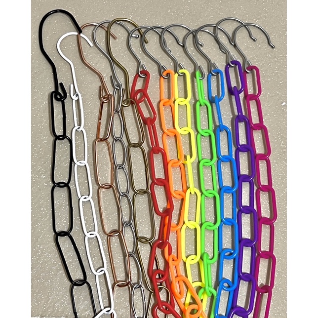 [METAL & PLASTIC] LOOP CHAIN HANGER CLOTHES DISPLAY Shopee Philippines