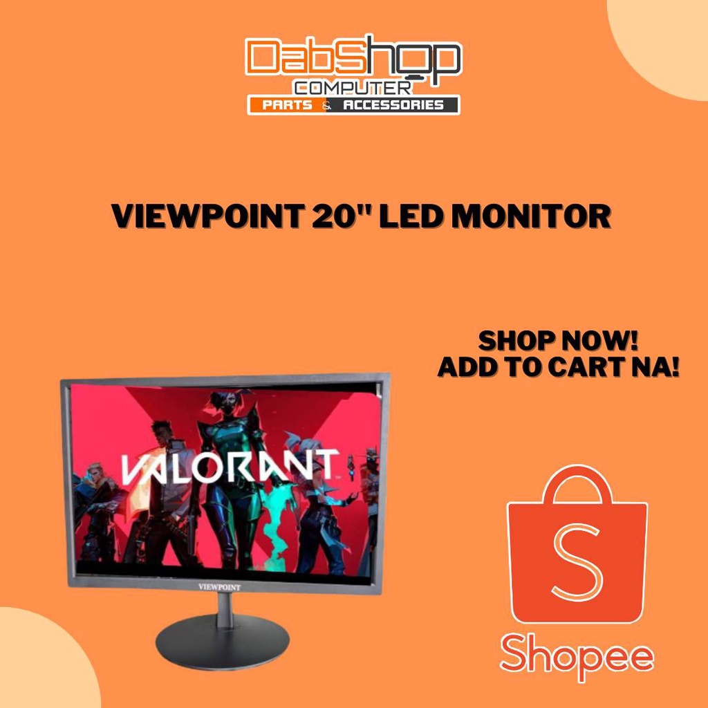 VIEWPOINT 20" LED MONITOR Shopee Philippines
