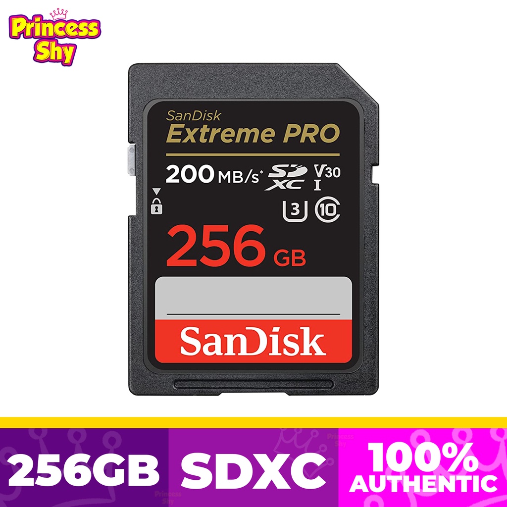 SanDisk 256GB Extreme PRO UHS-I U3 SDXC Memory Card SDSDXXD-256G ...