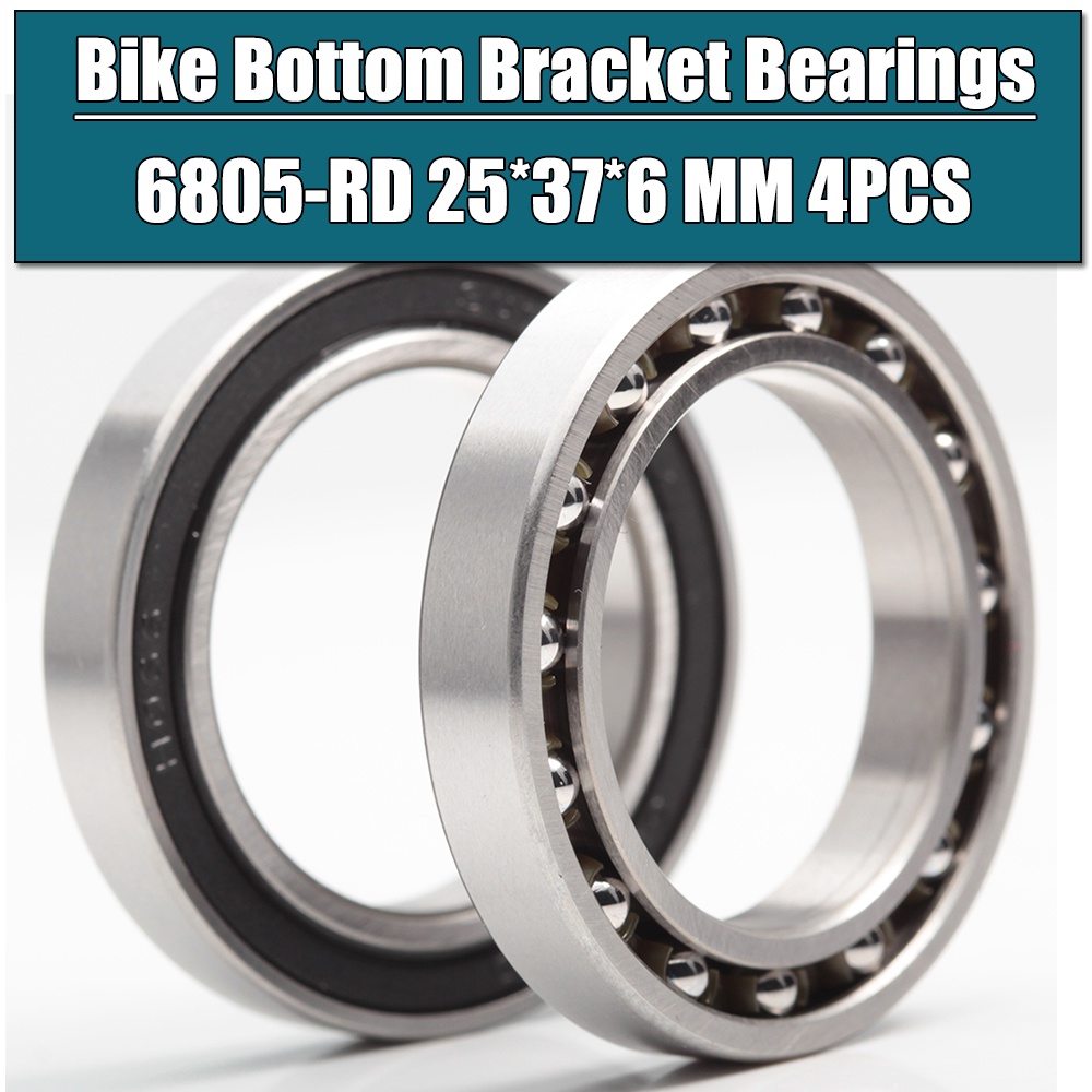 6805-RD Bearing (4 Pcs) 25*37*6 mm 6805RD Dedicated Bike Bottom Bracket ...
