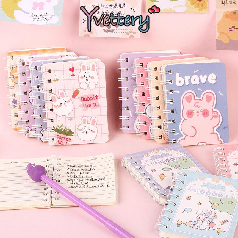 A7 Small book Cartoon mini notebook ring motif cute small tulle book ...