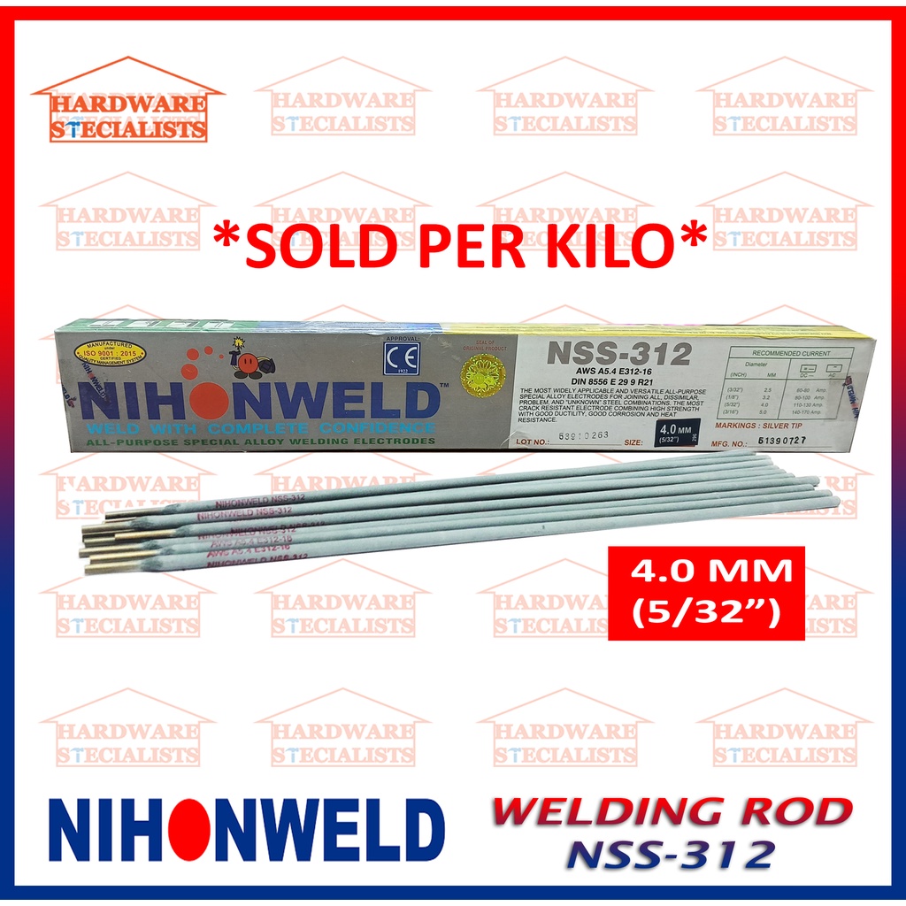 Nihonweld All-Purpose Special Alloy Welding Rod NSS-312 1/8