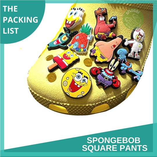 Spongebob Square Pants Crocs Jibbitz For Boys For Kids Bikini Bottom