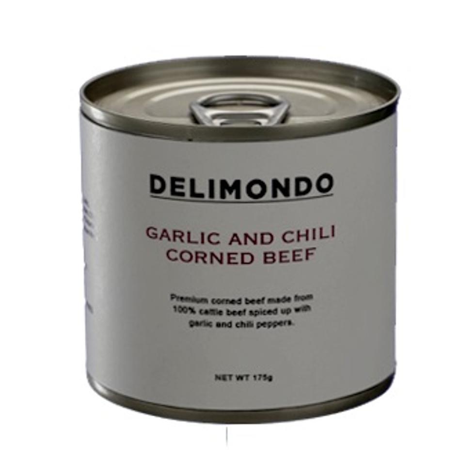Delimondo Garlic & Chili Corned Beef 175g Shopee Philippines