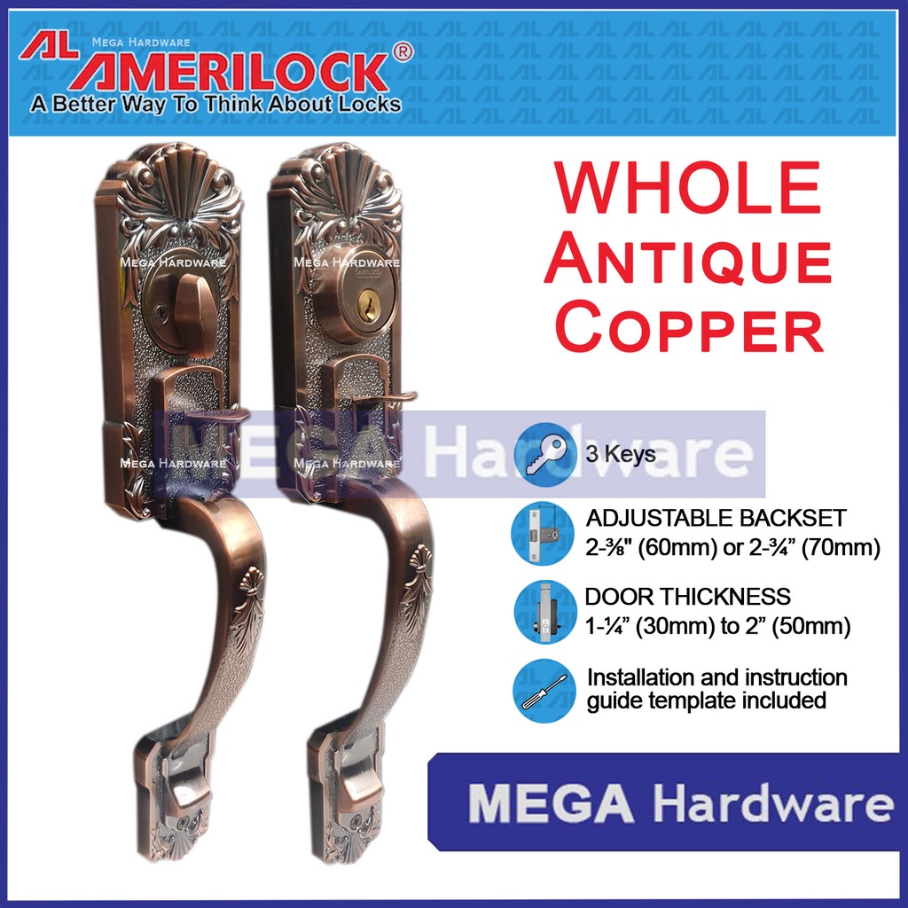 AMERILOCK Door Knob for Main Door Entrance Handle Set with Single ...