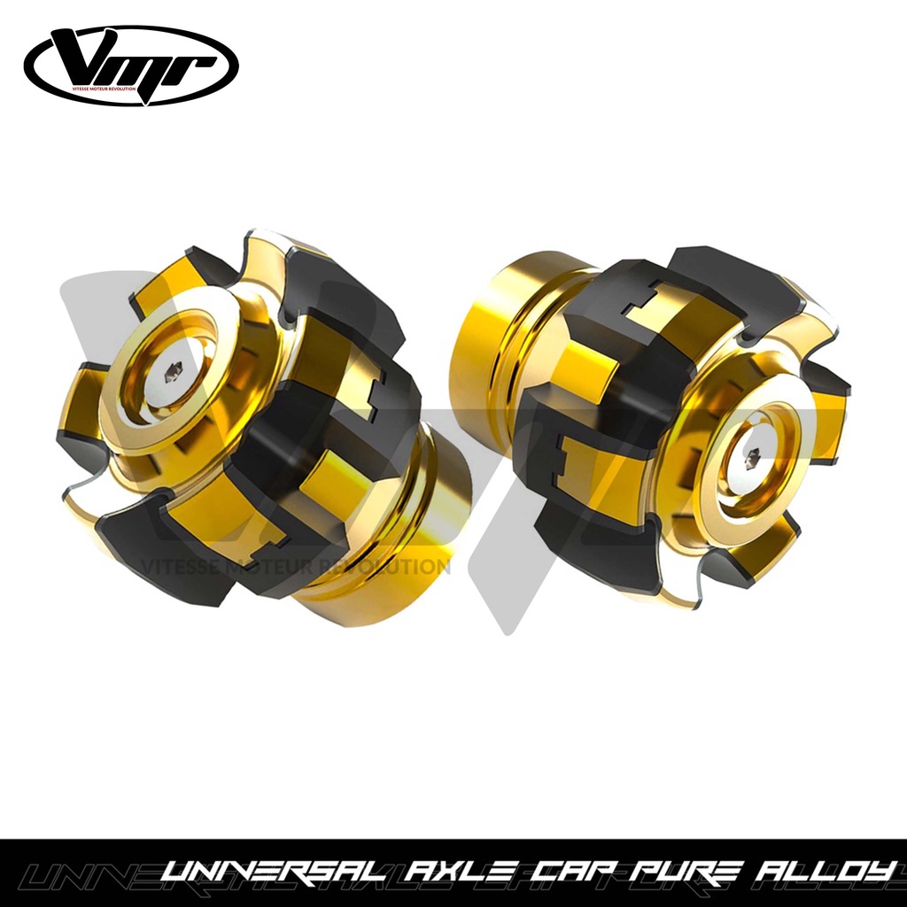 VMR Universal Flower Type Big Alloy Motorcycle Front and Rear Axle Cap ...