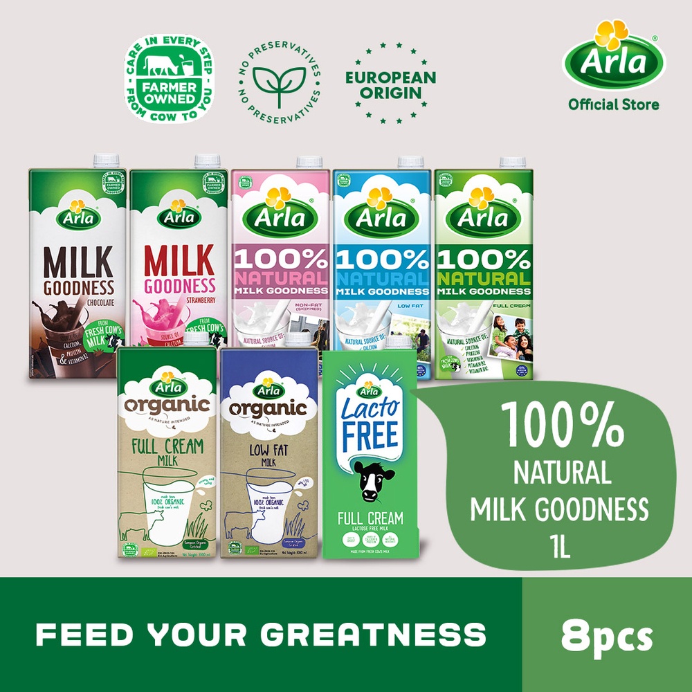 Arla Milk Goodness 1L All Variants | Shopee Philippines